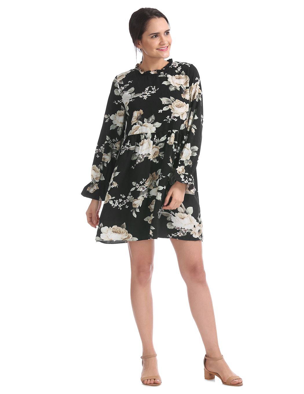 U.S. Polo Assn. Women Casual Wear Floral Print Dress